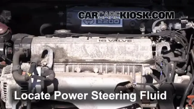 1996 Toyota Camry LE 2.2L 4 Cyl. Sedan (4 Door) Power Steering Fluid Add Fluid